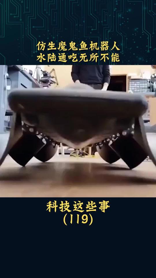 仿生魔鬼鱼机器人,太形象了,估计我都追不上他,你们呢?
