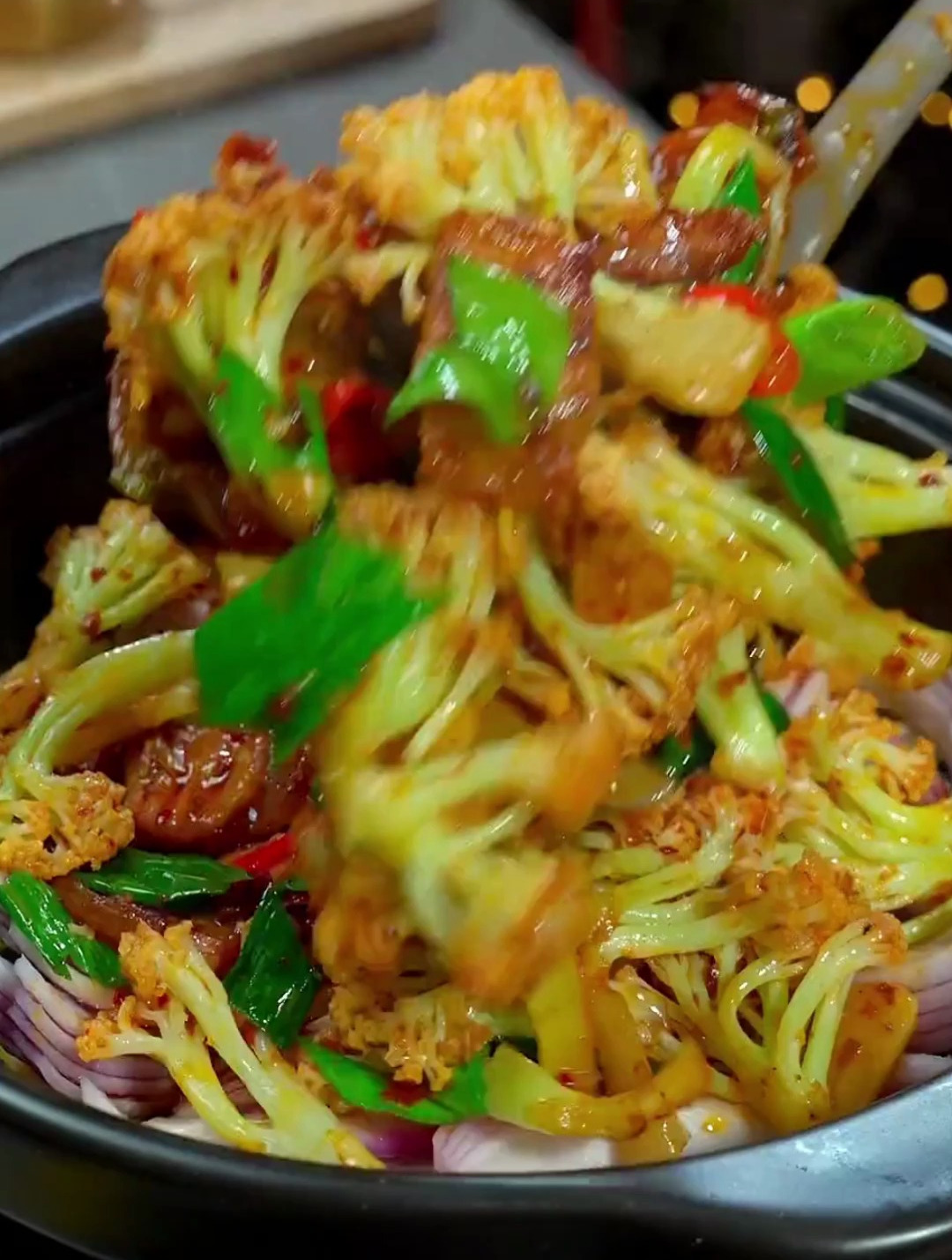 干锅菜花家常做法