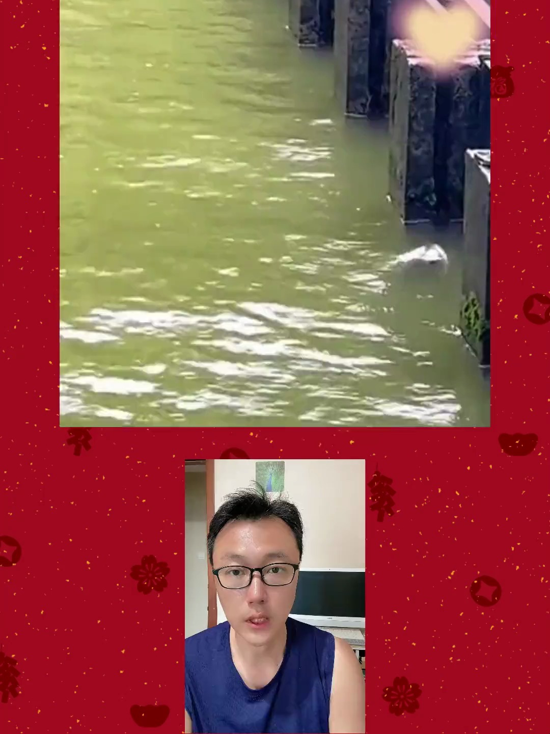 鲤鱼跳龙门,能看到的真的是很吉利,大吉大利
