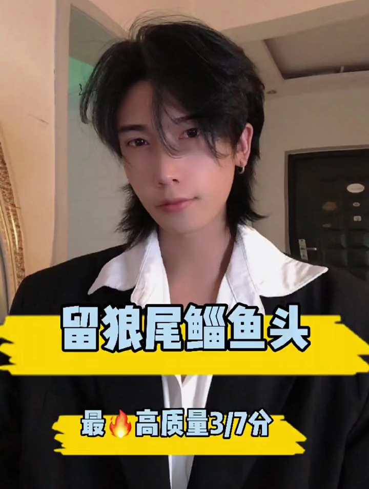 狼尾鲻鱼头男士发型绝对领域还不试试