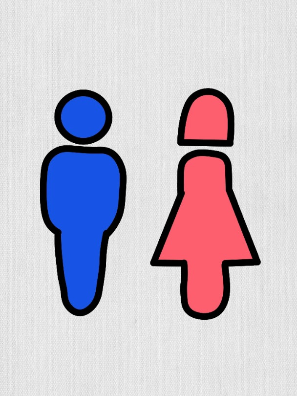 画男生和女生图标,厕所图标,图标简笔画