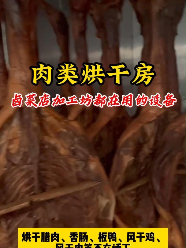 肉类烘干房-卤菜店加工坊都在用的烘干设备