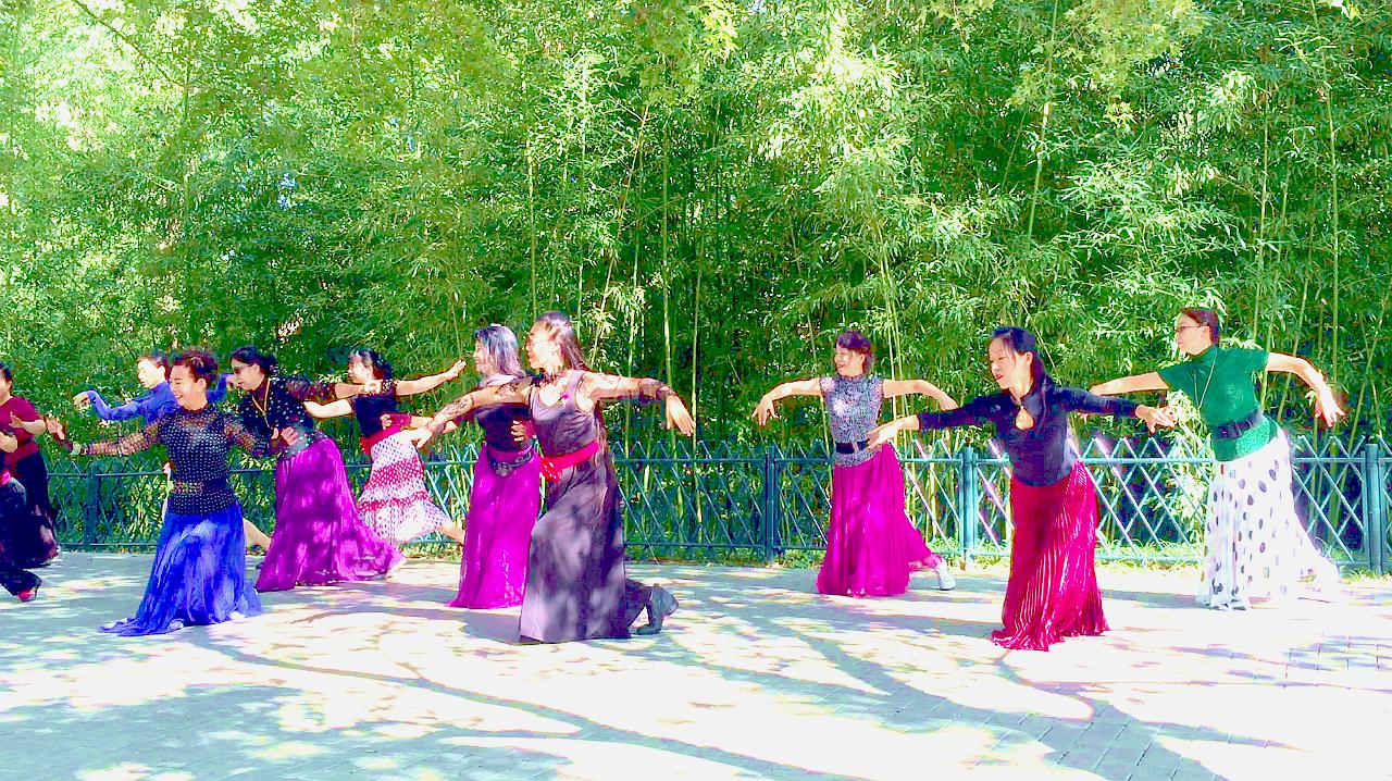 玲珑广场舞《想西藏》清心领舞,欢快活泼,就是这么的美!