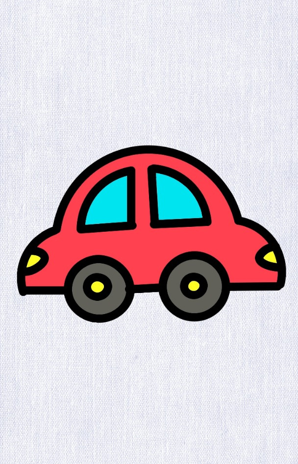 简单几笔画小汽车,汽车简笔画