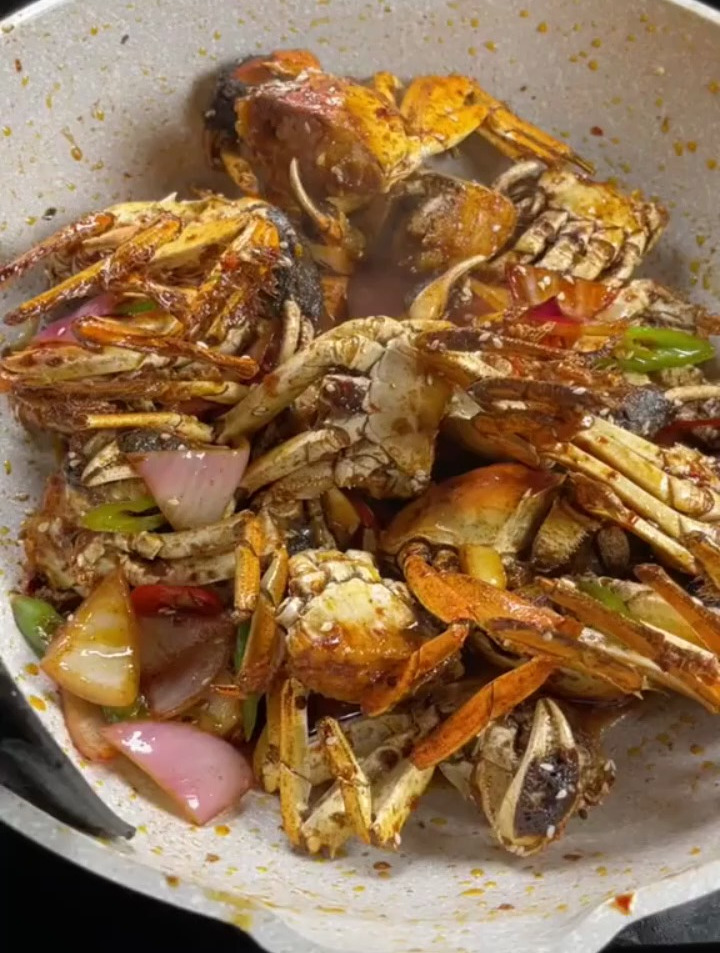 香辣蟹在家你就这么做,家常做法,饭店口味