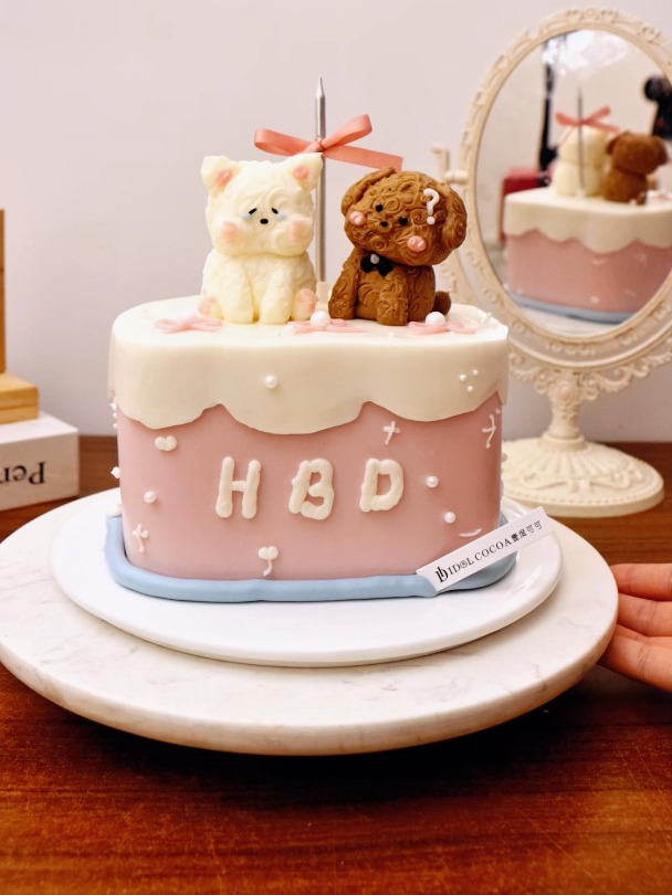 萌宠驾到萌萌哒卡通立体手绘蛋糕来啦