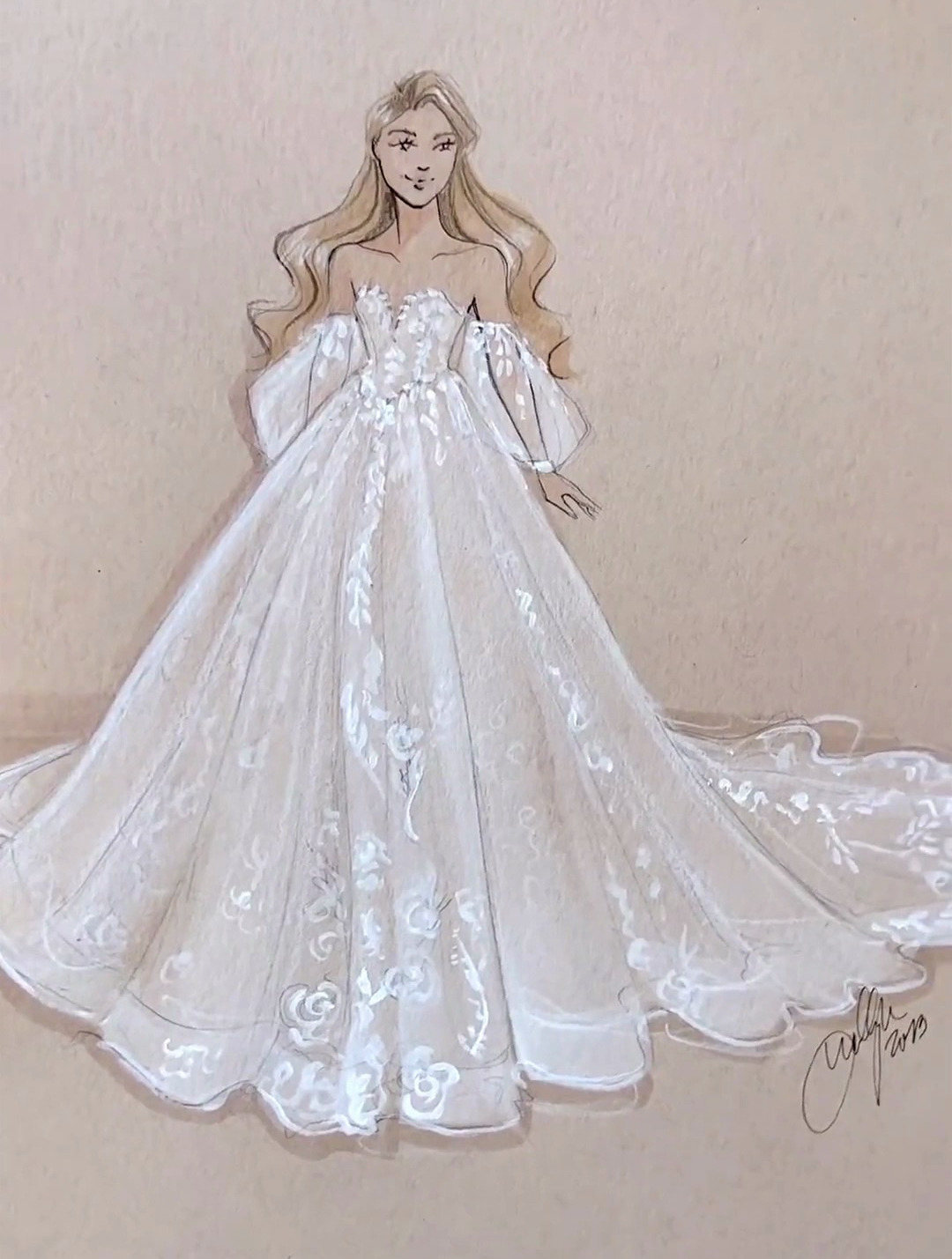 婚纱设计 服装设计手绘