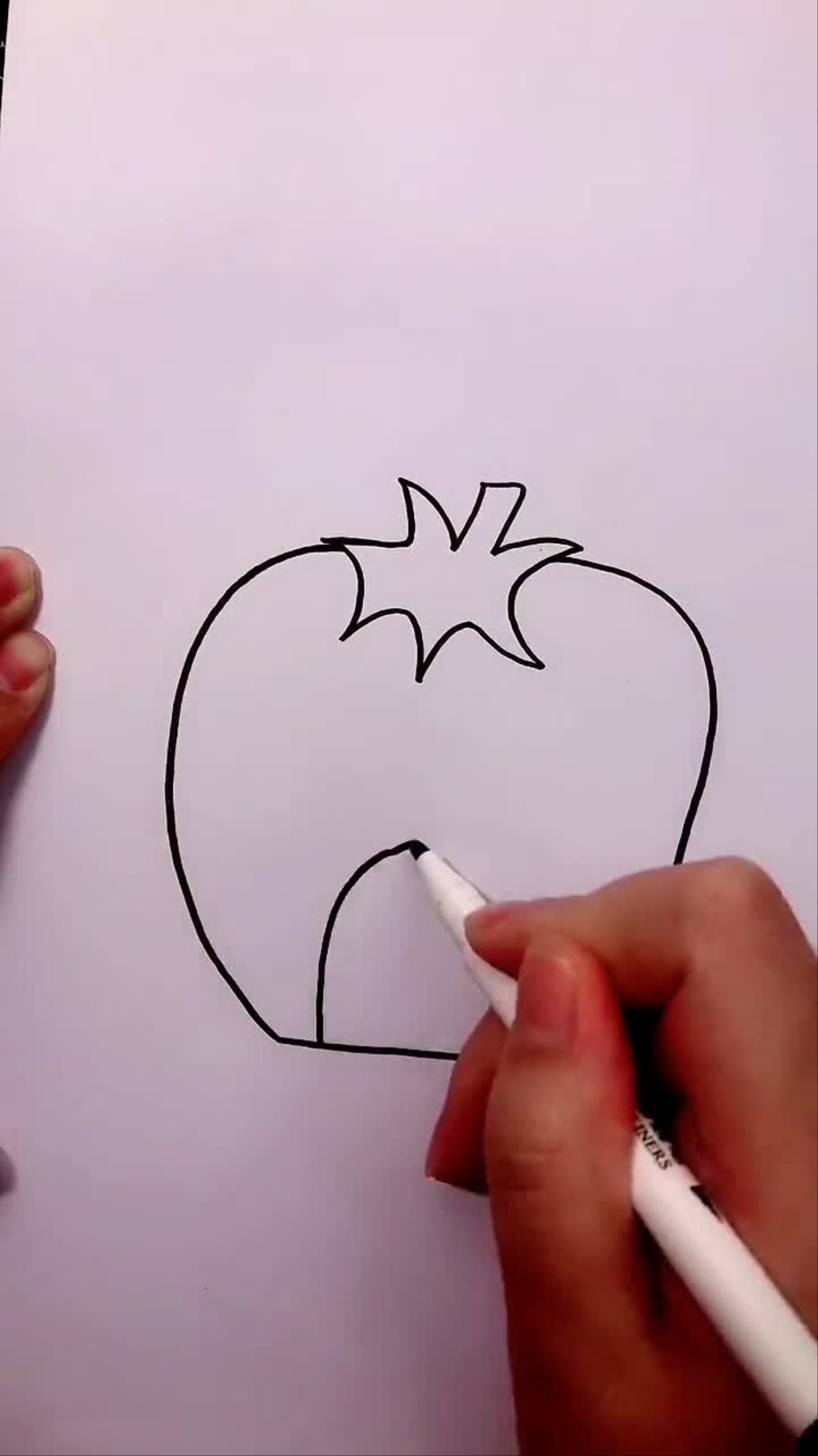 草莓味的房子简笔画有趣的创意画画简笔画教程