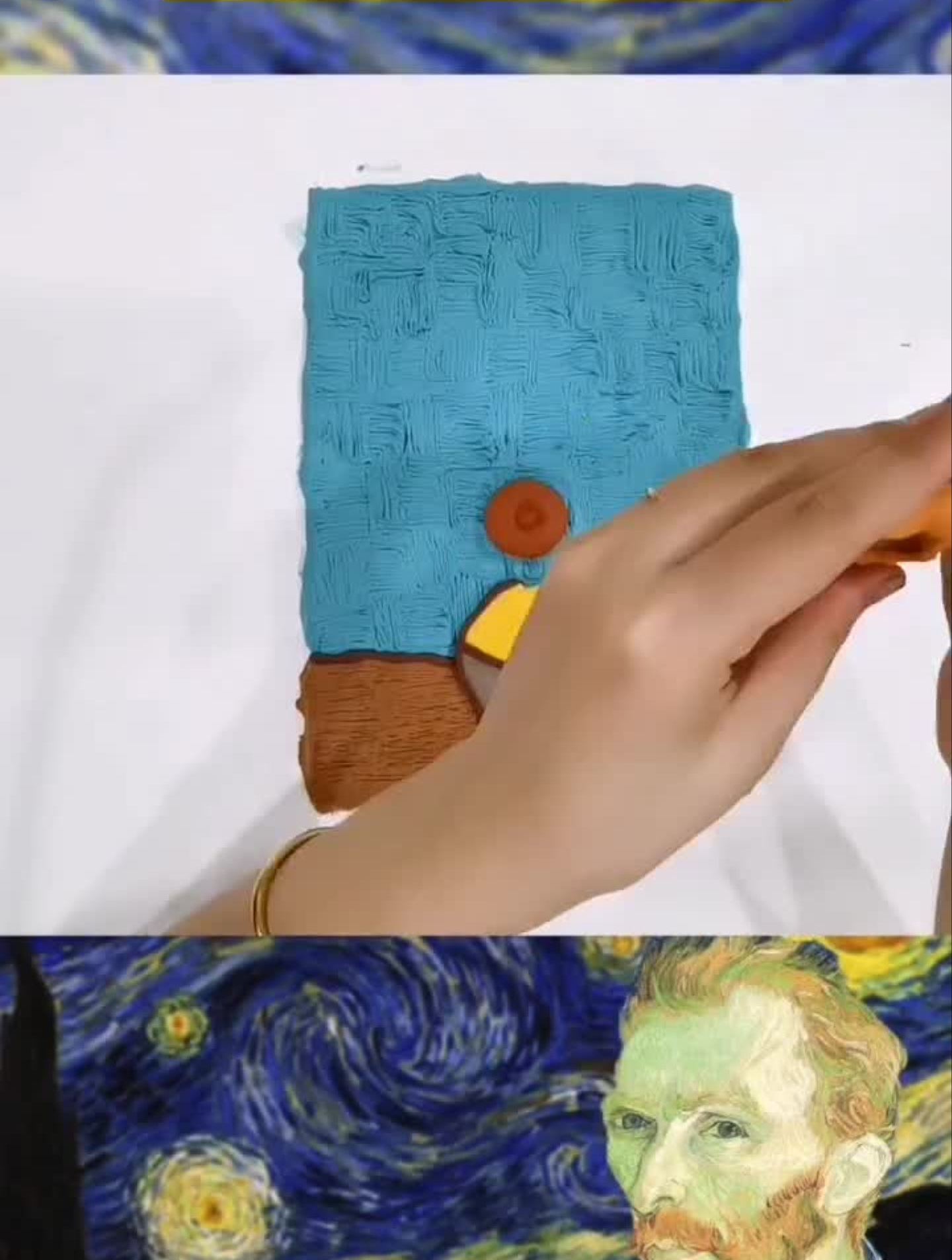创意儿童美术课题分享-梵高的向日葵创意美术儿童美术