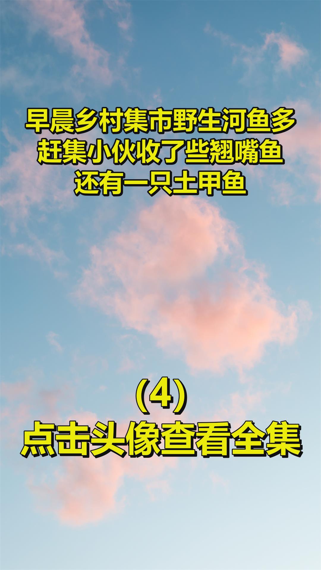 早晨乡村集市野生河鱼多,赶集小伙收了些翘嘴鱼