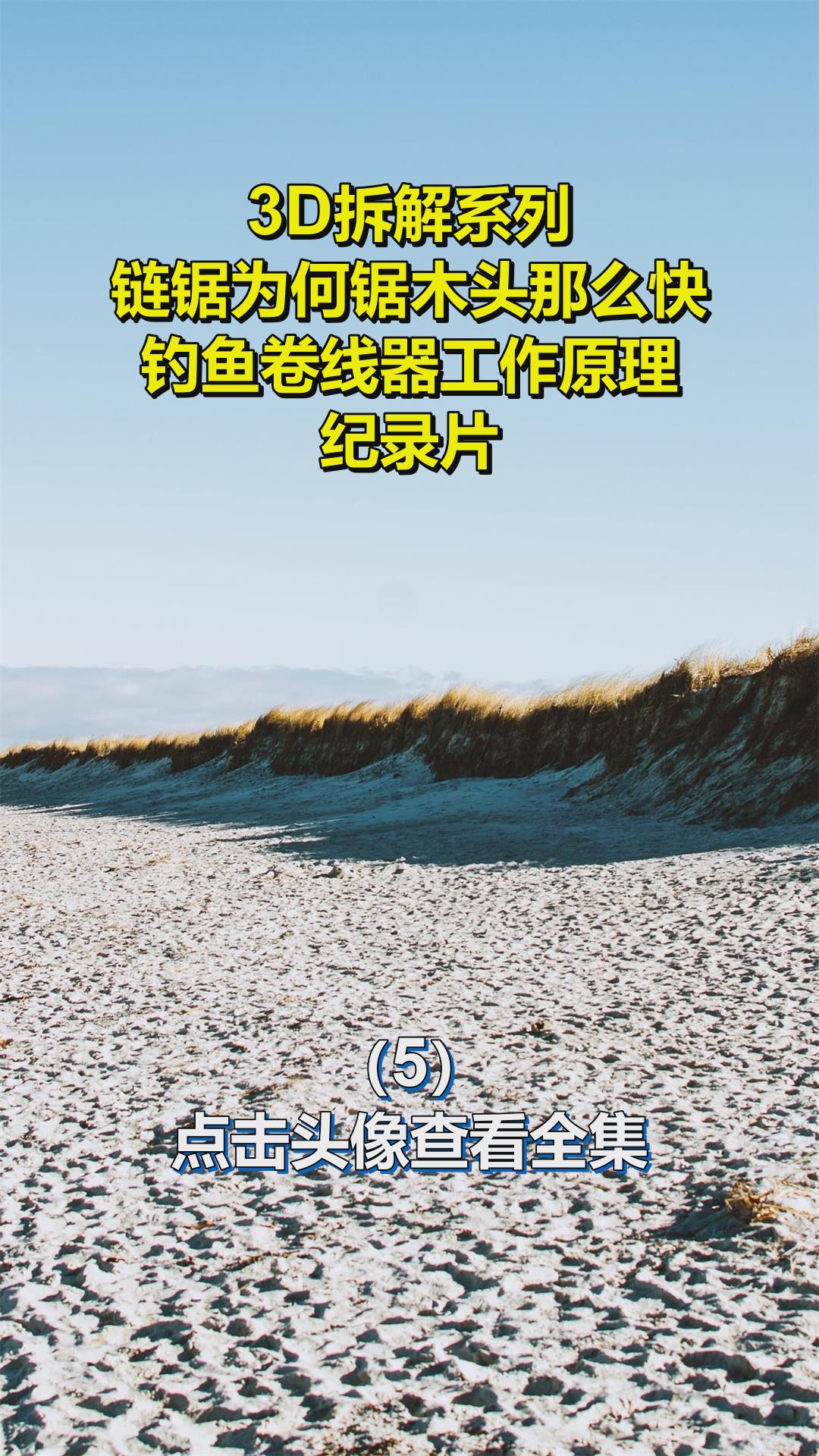 3D拆解系列,链锯为何锯木头那么快?钓鱼卷线器工作原理,纪录片5