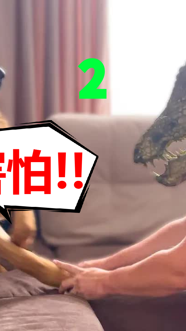 铲屎官是真的狗,戴上鳄鱼头套吓唬狗子,是否存在血脉压制?