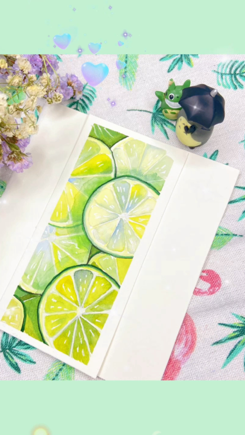 水彩一看就会的柠檬画法视频教程