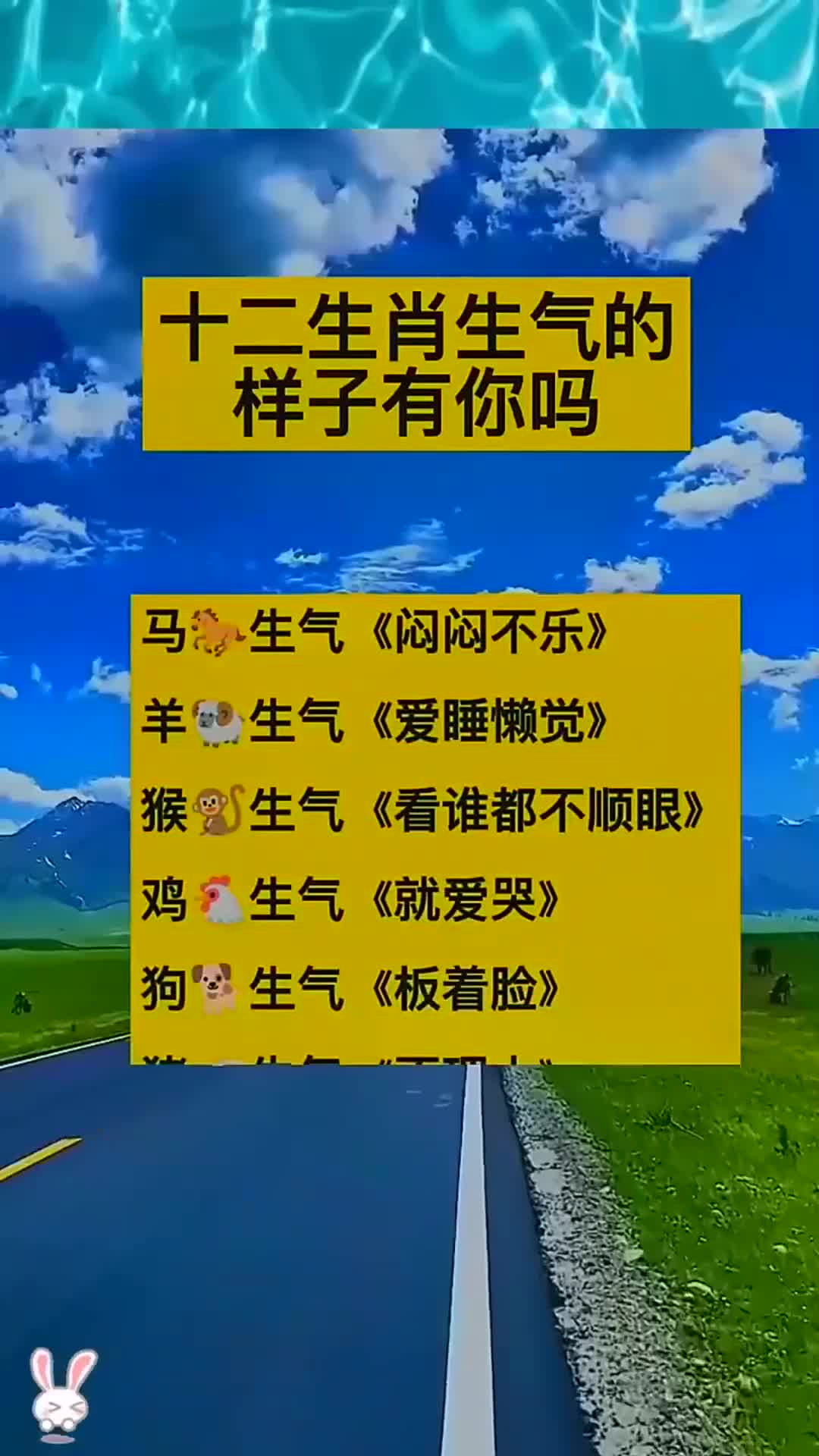十二生肖生气的样子有你吗?