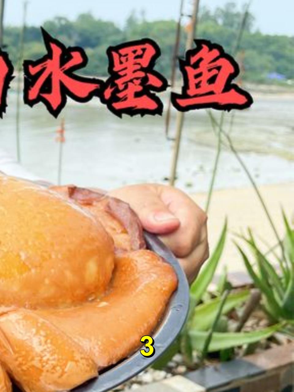 都说港式卤水墨鱼好吃,大叔买只8斤大墨鱼试做,果真名不虚传3