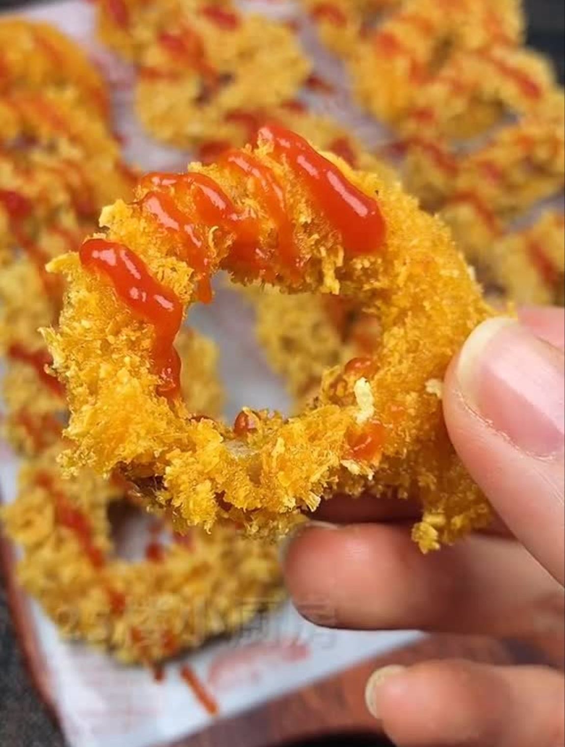 停不下来的香酥鱿鱼圈大盆友小盆友都爱吃