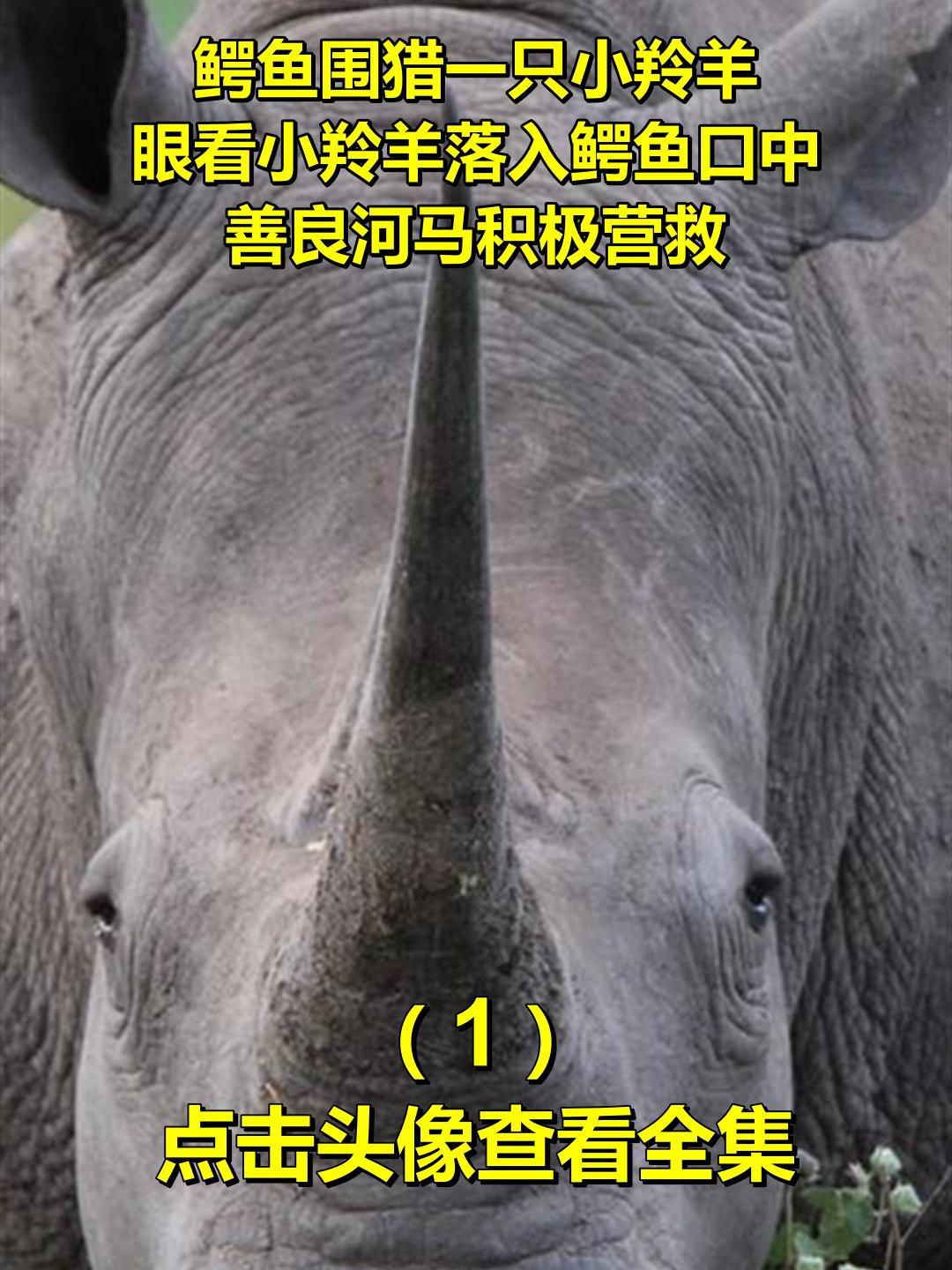 鳄鱼围猎一只小羚羊,眼看小羚羊落入鳄鱼口中,善良河马积极营救