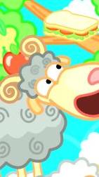 小狮子睡着了,三明治跑到树上,小羊们叠起了罗汉