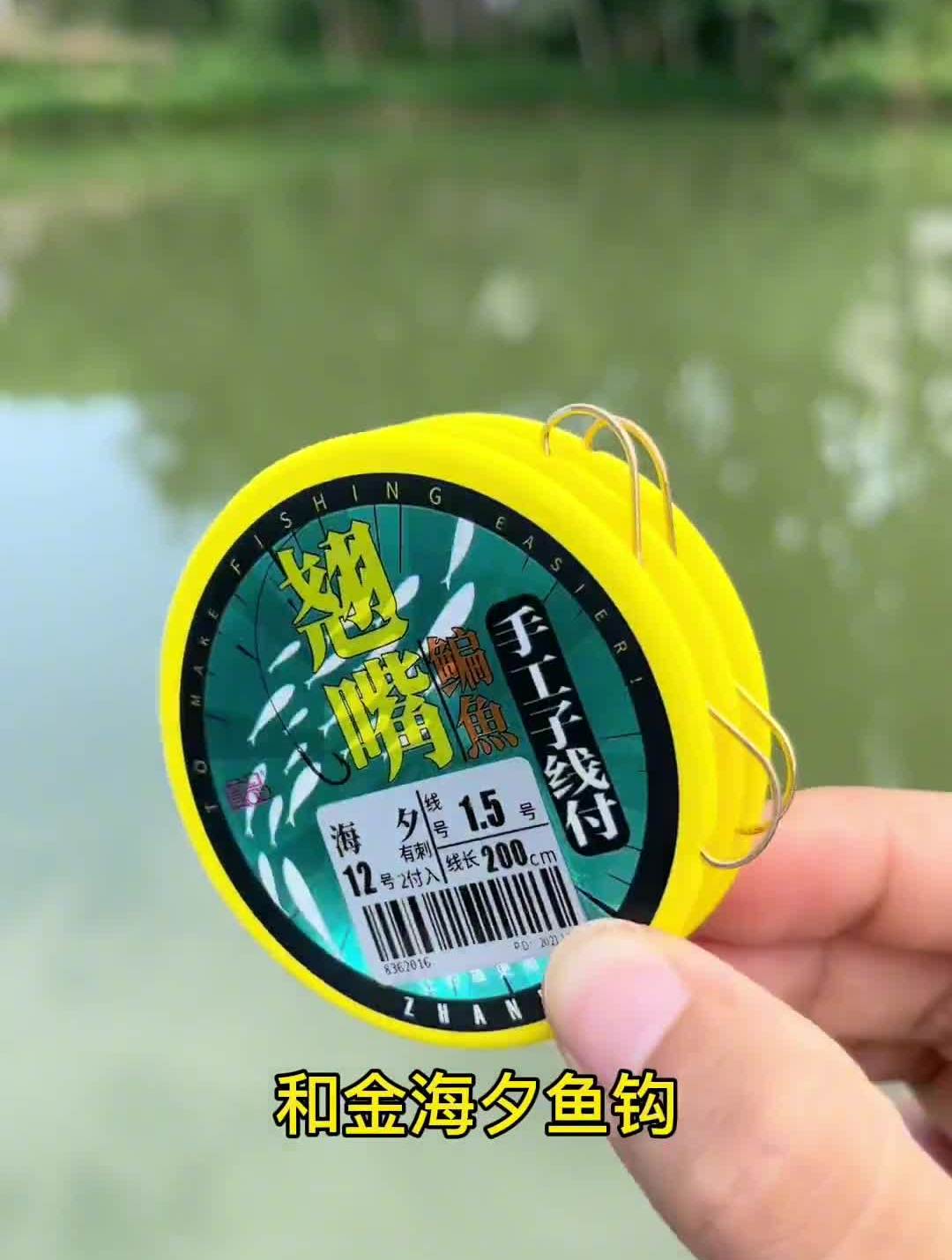 一款非常好用专钓翘嘴鳊鱼的金海夕加长子线双钩钓鱼