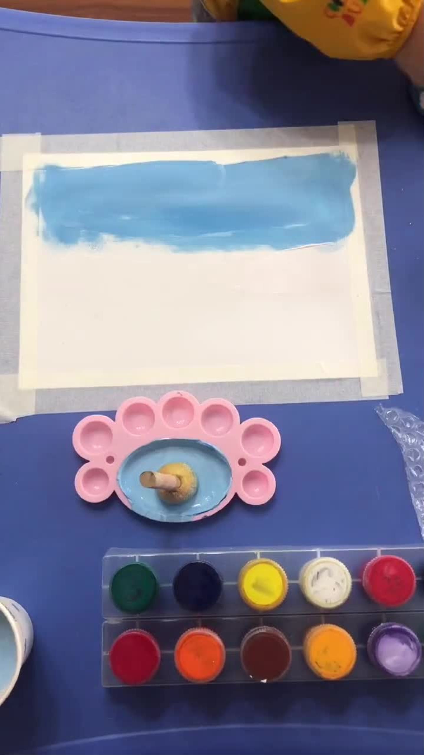 大鱼吃小鱼一起学画画幼儿创意美术亲子手工