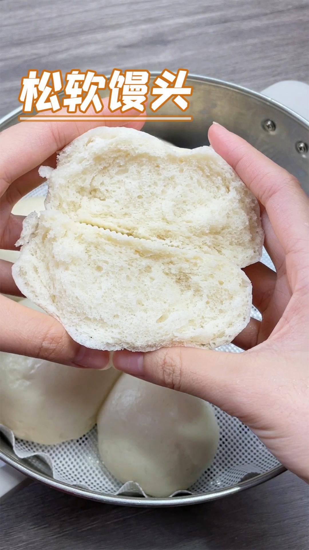 香软好吃的大馒头,自己制作馒头的发面教程