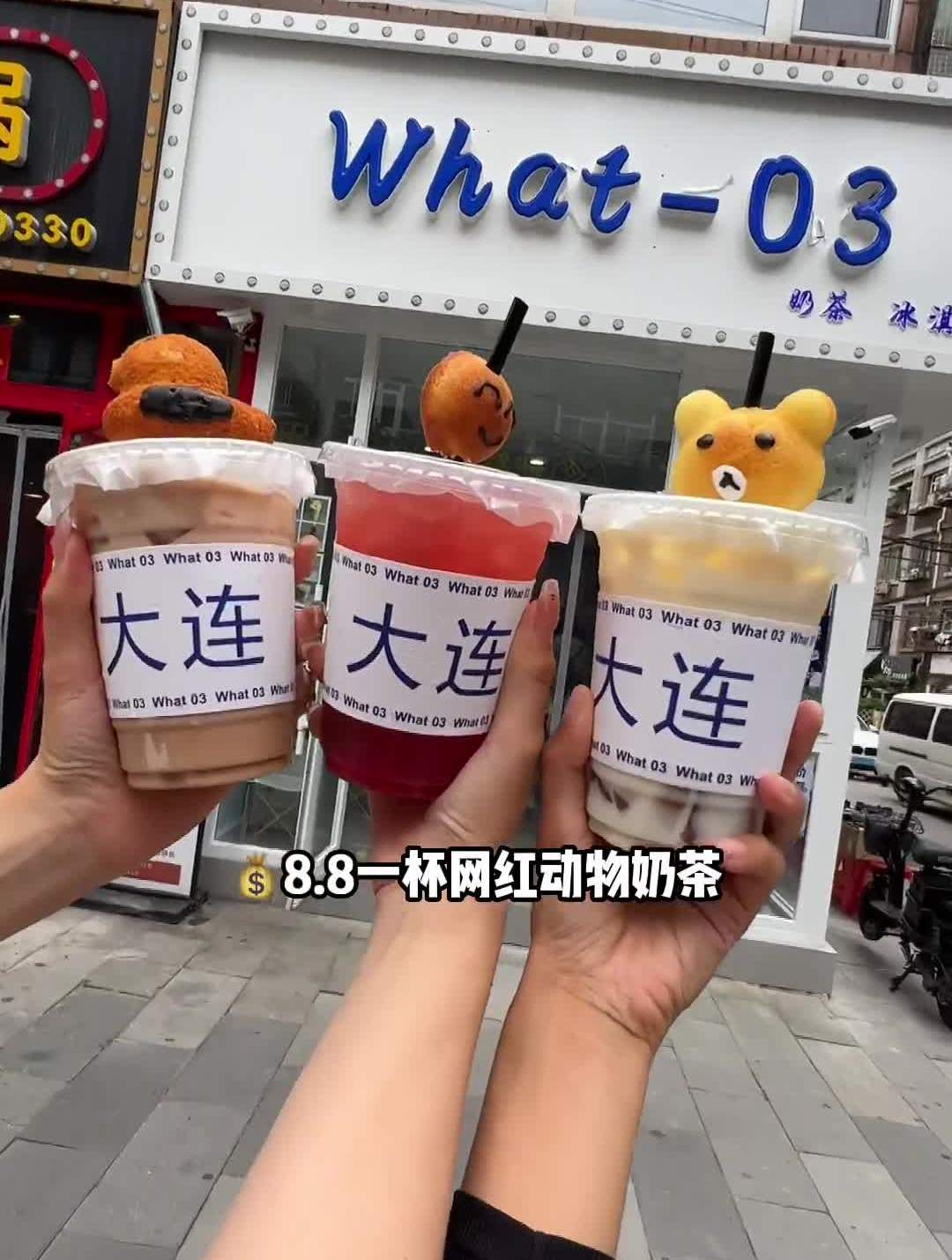 大连卡通动物奶茶、冰淇淋店What-03