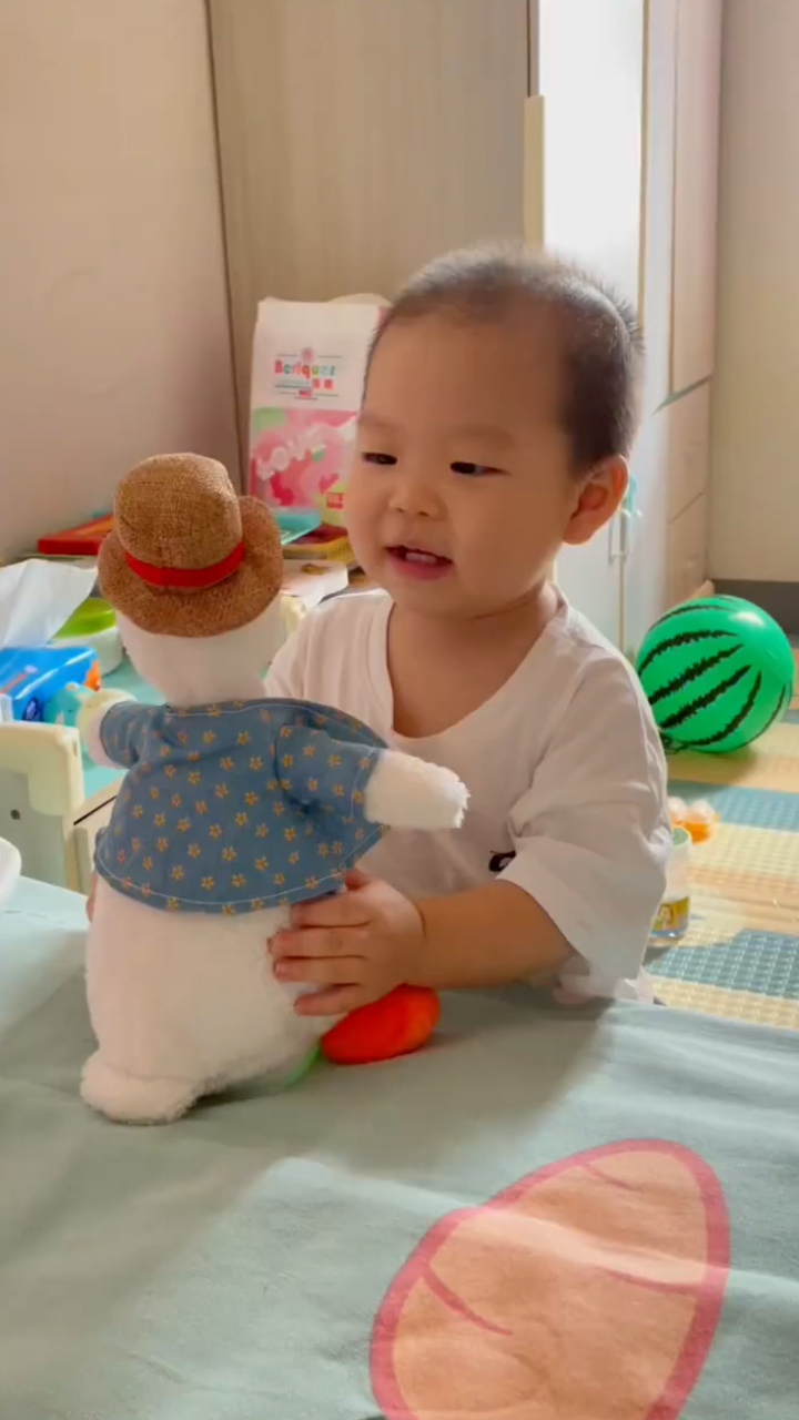 带娃神器!会说话的鸭鸭,锻炼宝宝说话和逻辑思维能力~解放宝妈