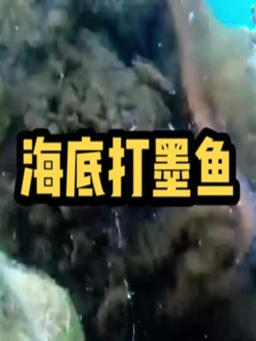 渔民在海底打墨鱼,遇到一只大章鱼将手臂缠住2