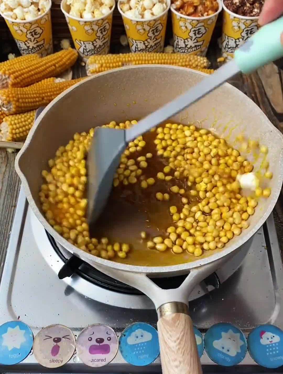 在家也能吃上美味的爆米花啦