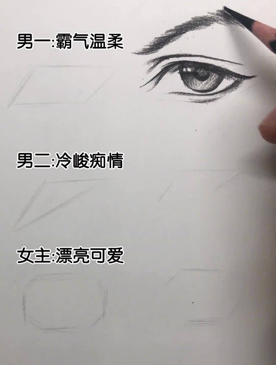 眼睛画法来啦素描画画画眼睛眼睛画法画眼睛