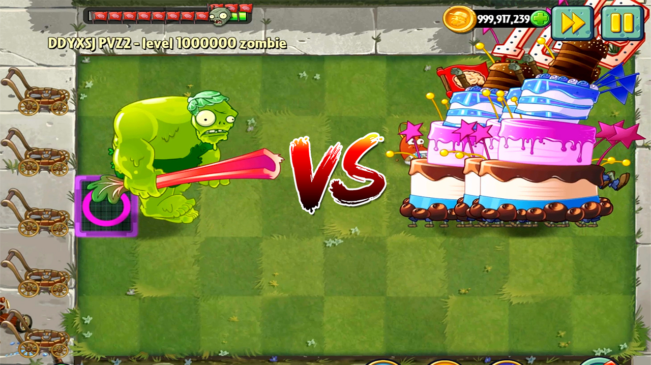 僵尸豆荚巨人VS蛋糕坦克僵尸,戴夫:就想看看你究竟能单挑几个