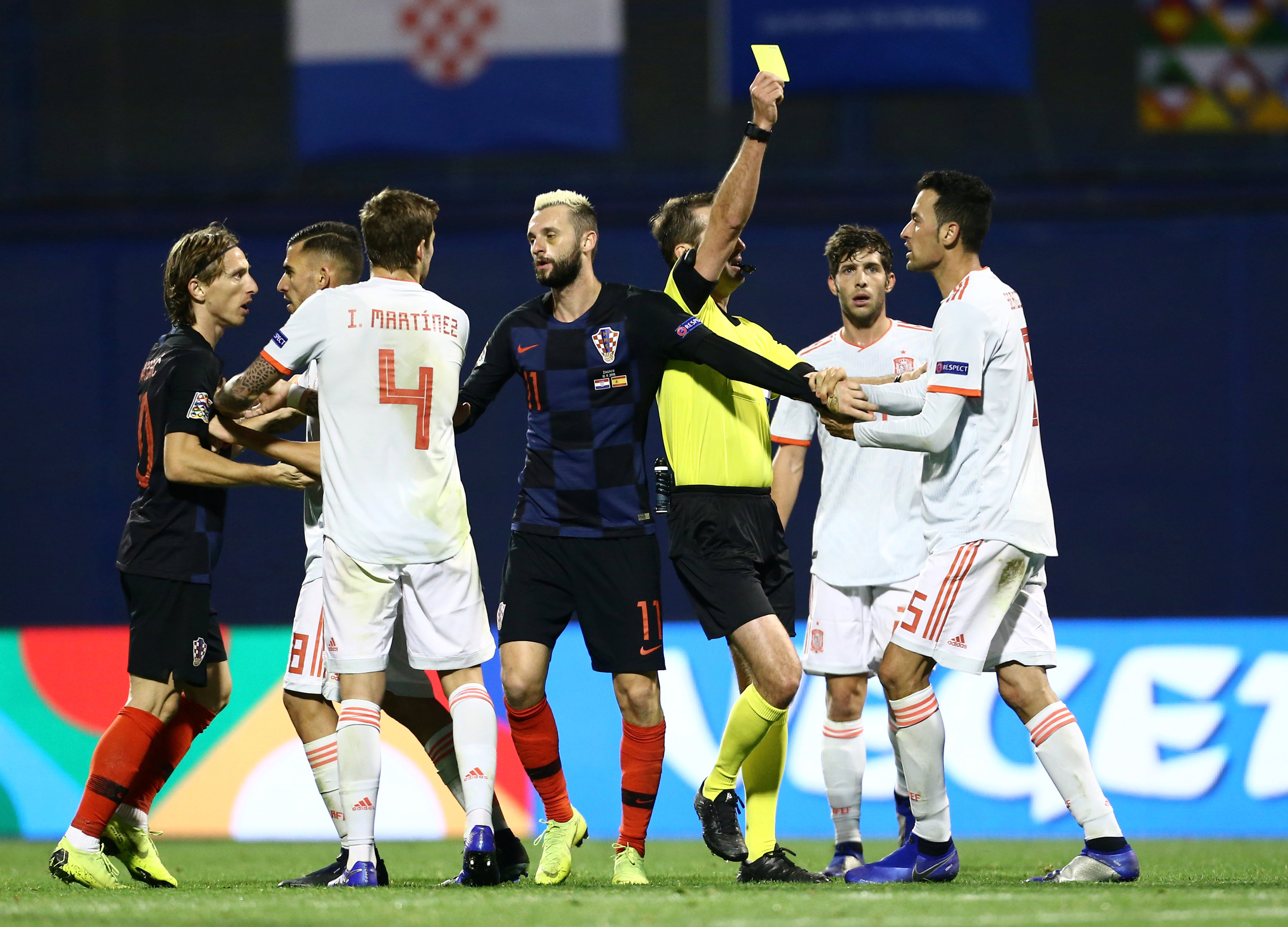 足球--欧洲国家联赛:克罗地亚胜西班牙