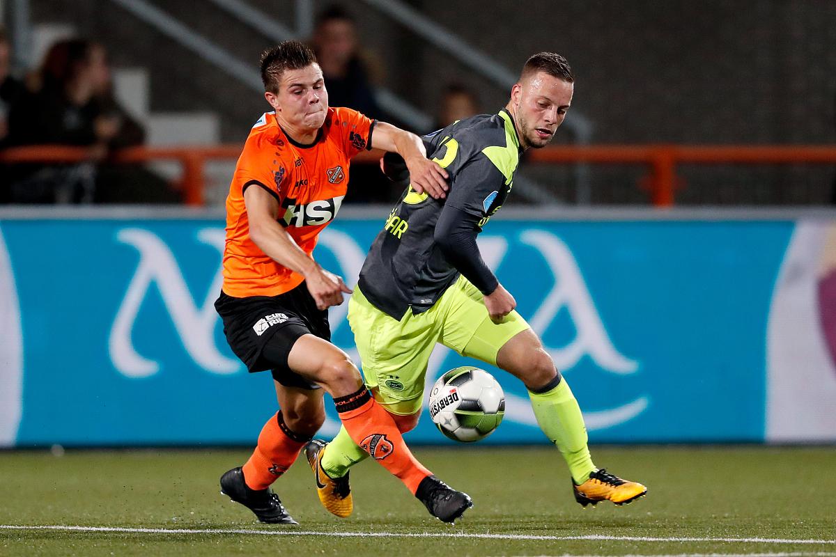 volendam, netherlands - october 26: (l-r) nick runderkamp of fc 