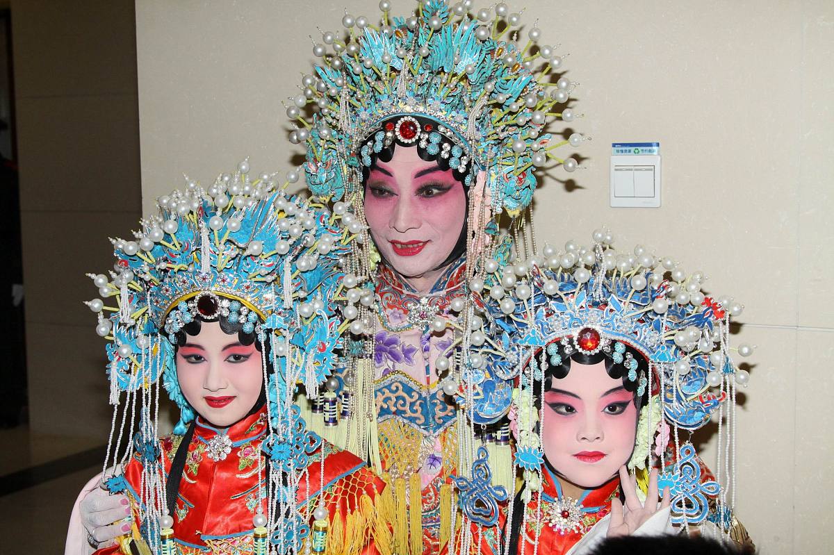 2012年1月6日,北京,北京台春晚录制.***_***梅葆玖+++_+++北京台春晚