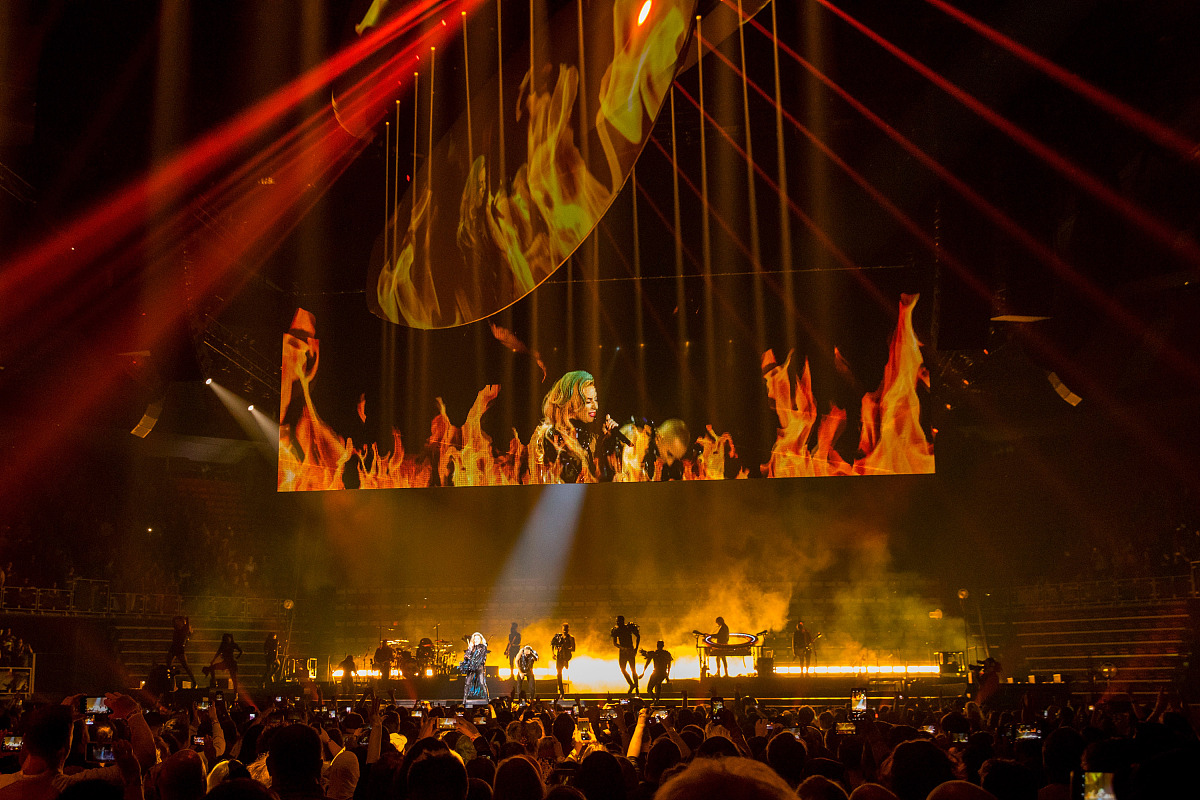 当地时间2017年11月7日,美国底特律,lady gaga举办 'joanne' 世界巡回