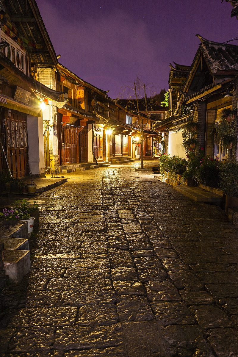 ***_***2015年02月09日,云南省大理白族自治州,丽江的夜景,深夜空无一