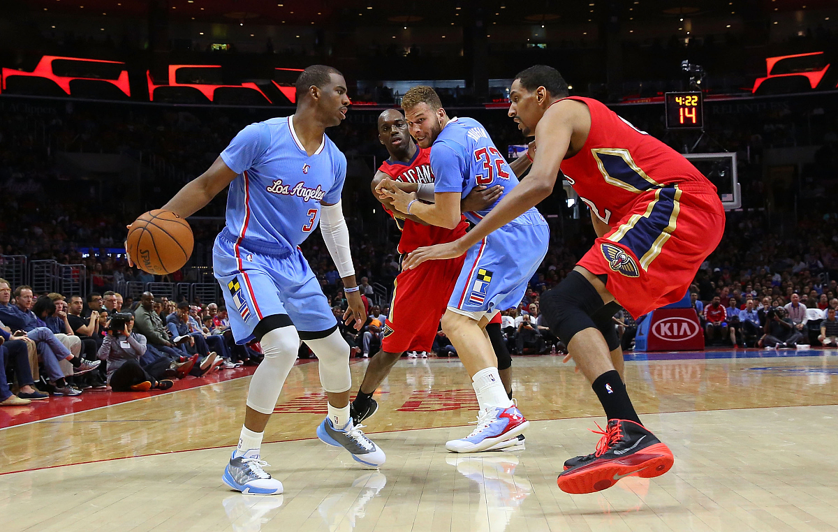 2015年03月22日,美国,14/15nba常规赛,新奥尔良鹈鹕100-107洛杉矶快船
