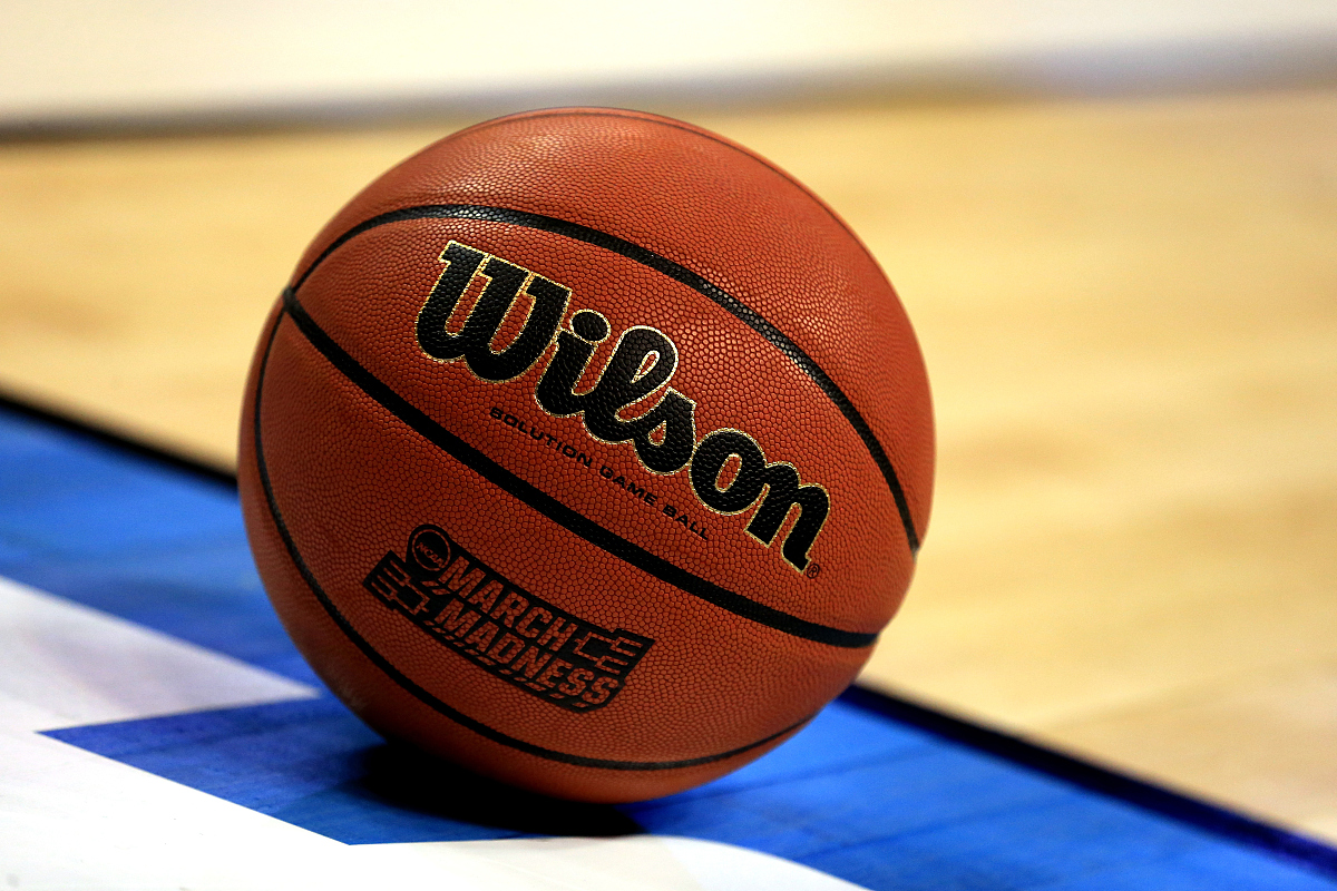 oklahoma city, ok - march 18:  a detailed view of a basketball i