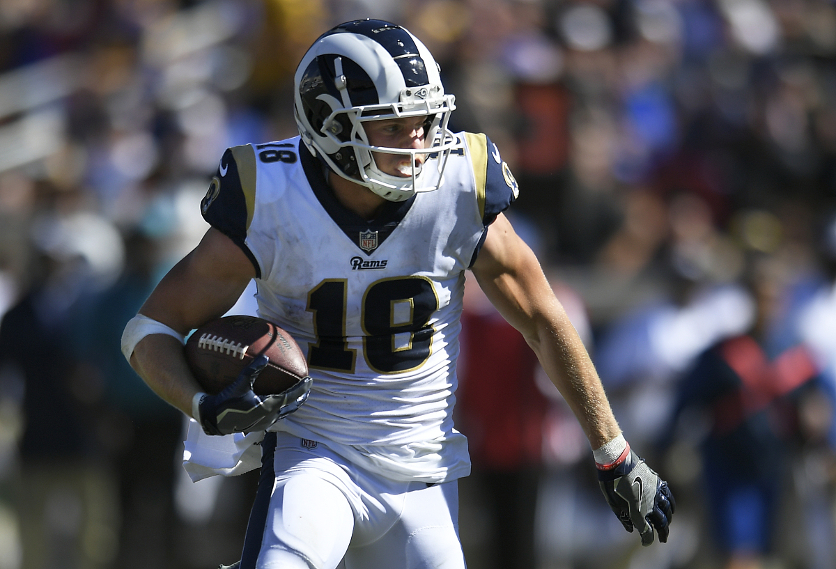 los angeles, ca - september 16: cooper kupp #18 of the los angel