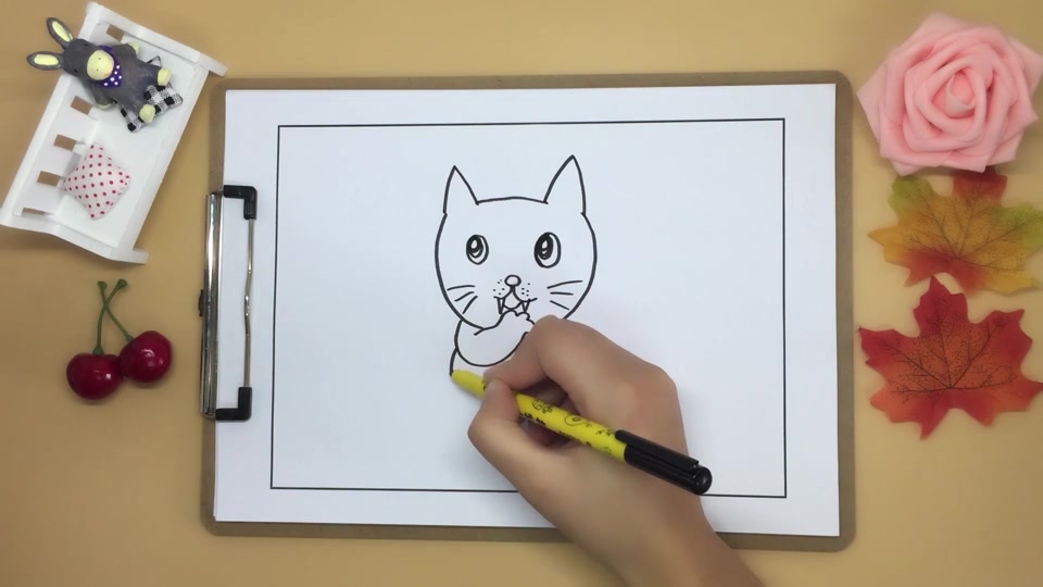 简笔画小猫咪 容易学会