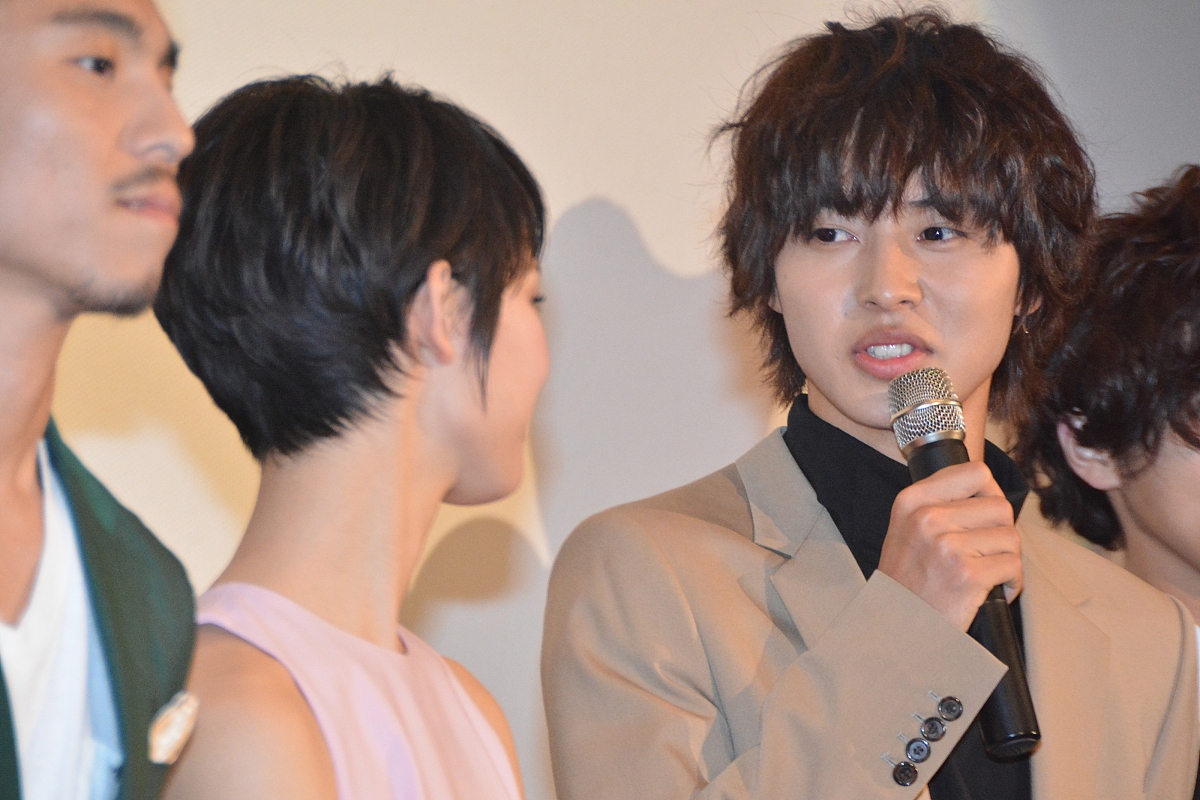 2014年04月12日,东京,电影《l·dk》首映礼.***_***山崎贤人,刚力彩芽