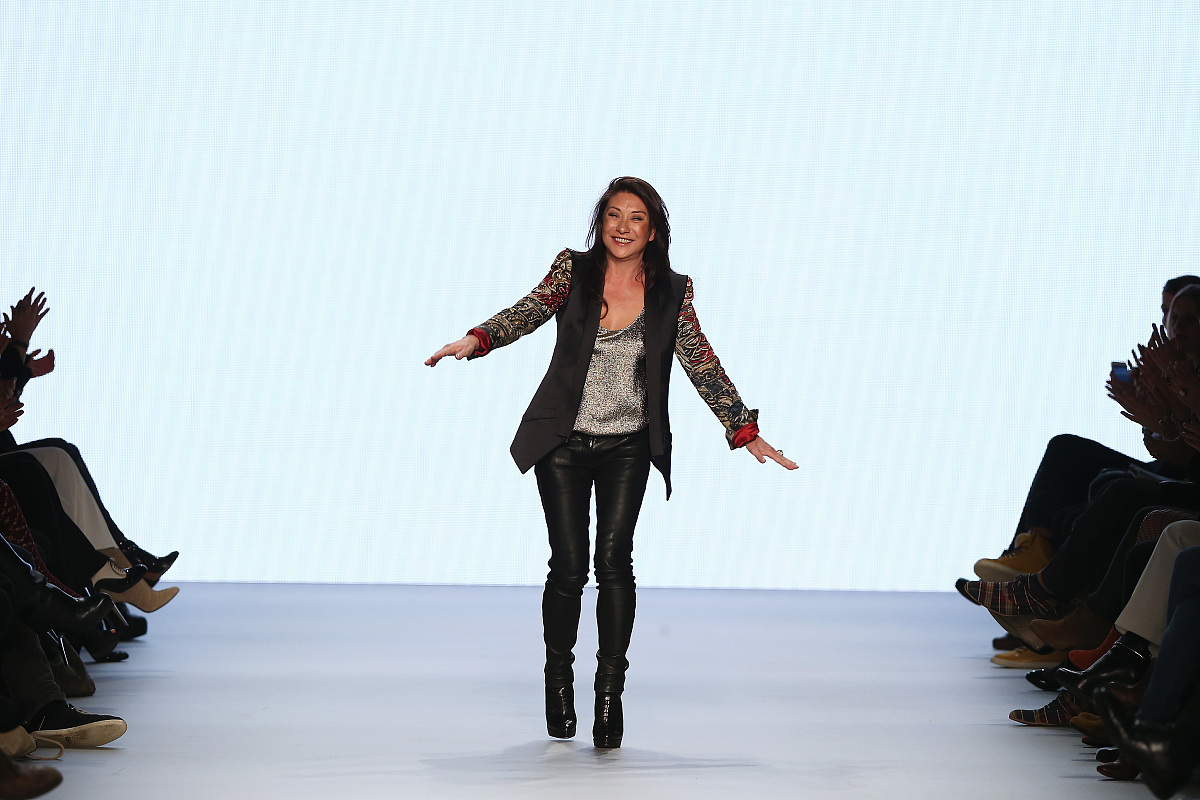 zurich, switzerland - november 08:  designer bui show smiles dur