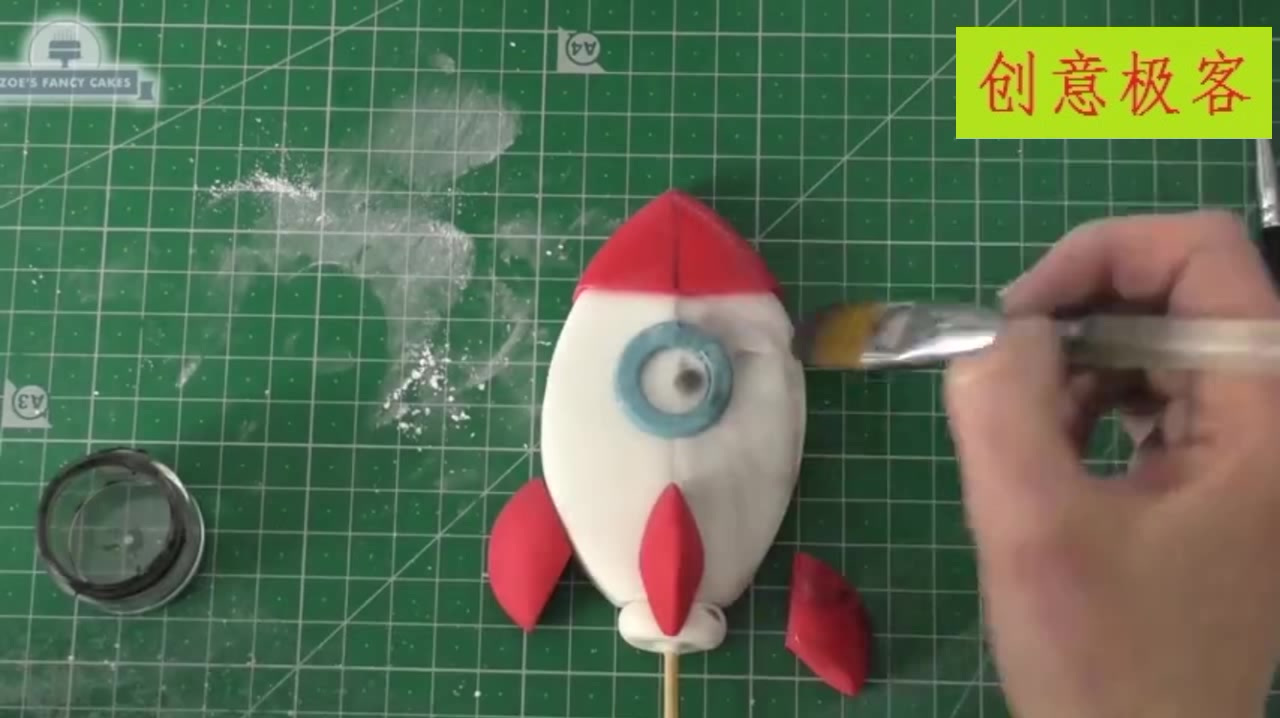 创意极客,DIY,银河系宇宙蛋糕制作过程,还有小飞船哦!