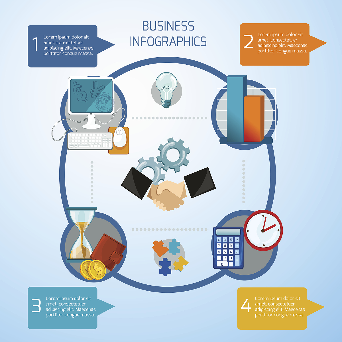 business infographics set