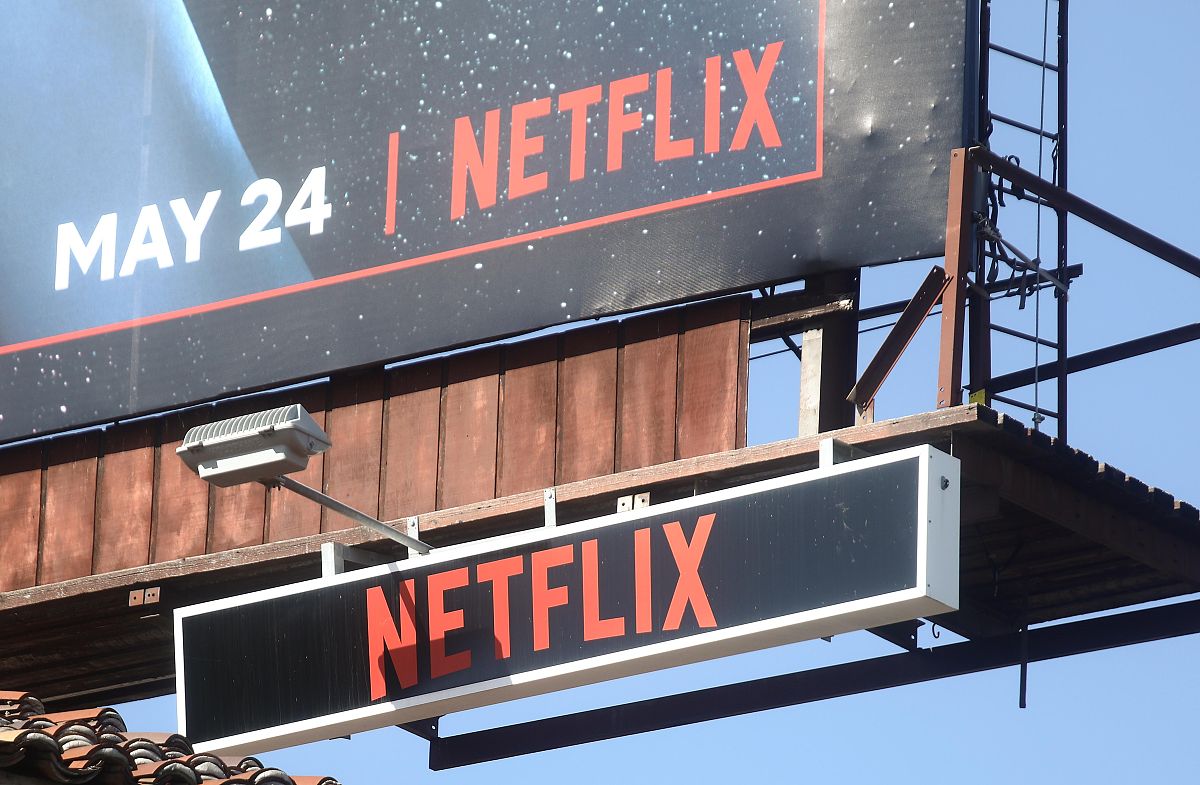 当地时间2019年5月29日,美国洛杉矶,奈飞公司(netflix)标志.奈飞公司