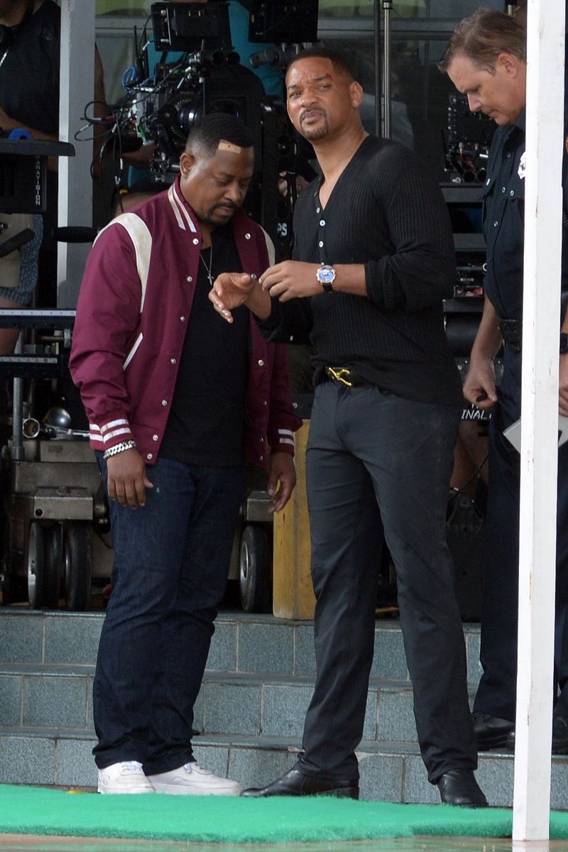 当地时间2019年4月4日,美国迈阿密,电影《绝地战警 3》(bad boys 3)拍