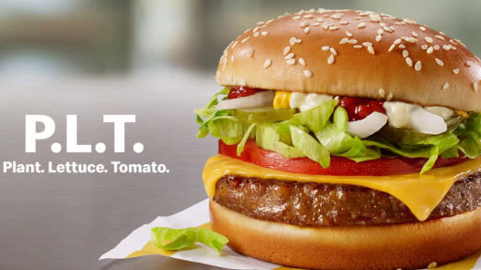 【麦当劳首次在北美开卖“植物肉”汉堡】不久前,美国植物肉公司“超肉”(Beyond Mea