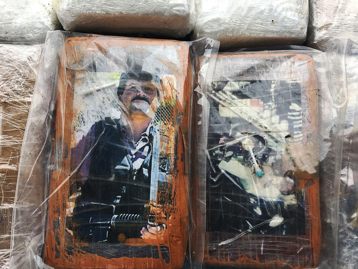 当地时间2018年5月30日,秘鲁利马,秘鲁警方截获运往西班牙的1吨多可卡