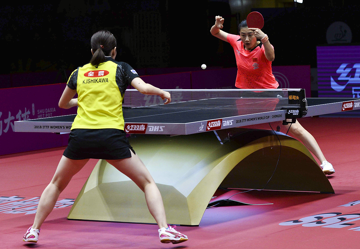2018国际乒联女子世界杯半决赛:丁宁vs石川佳纯