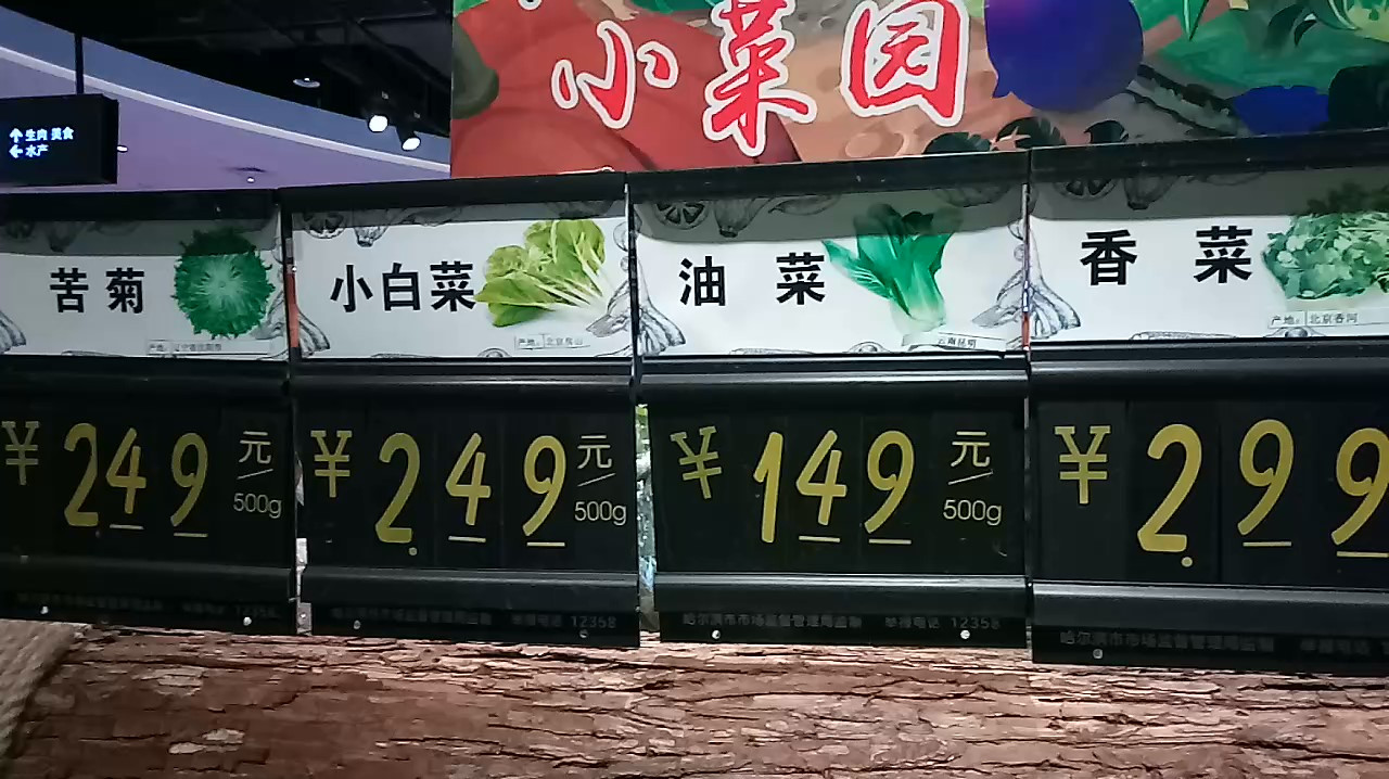 看看哈尔滨超市的蔬菜价格,你说贵不贵